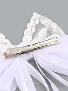 Бант для волос на заколке с лентами «Цветы», белый, Принцессы - Фото 5