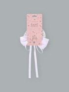 Бант для волос на заколке с лентами «Цветы», белый, Принцессы  (артикул 10896031)  большой выбор товаров оптом и в розницу по низким ценам с доставкой