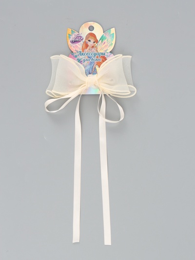 Бант для волос на заколке с лентами, жёлтый, Винкс