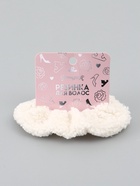 Резинка для волос плюшевая, Принцессы, белая - фото 66104264