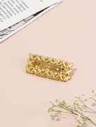 Заколка-автомат для волос "Ромилда" 7 см, золото 10903378