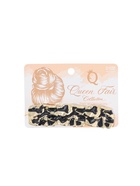 Заколка - автомат для волос QF «Филомена», прямой, 9 см, чёрно-золотая - фото 67929282