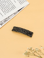 Заколка-автомат для волос "Фелиса" 8 см, чёрно-золотой 10903382