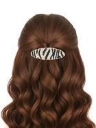 Заколка - автомат для волос QF «Филомена», овал, 8.5 см, чёрно-золотая - фото 67929291