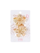 Крабики для волос QF «Орнелла», набор 2 шт., 3.5 см, золото  (артикул 10903387)  большой выбор товаров оптом и в розницу по низким ценам с доставкой