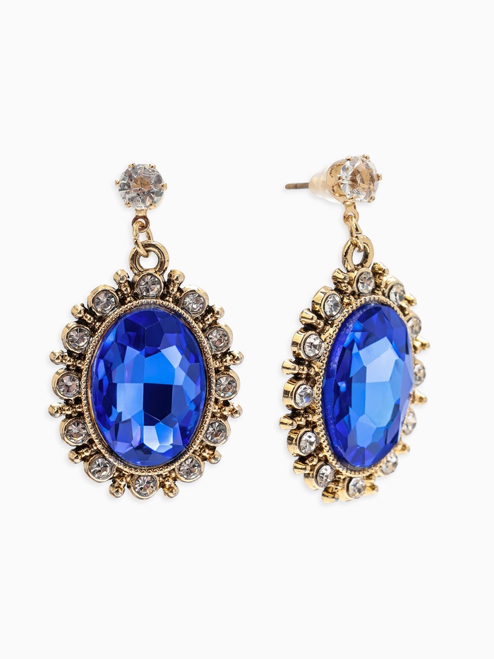 Серьги со стразами 