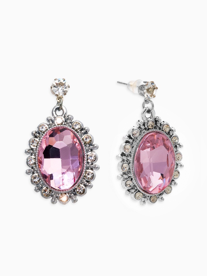 Серьги со стразами 