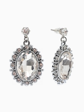 Серьги со стразами 