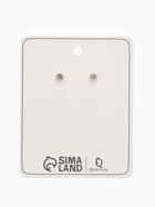 Серьги со стразами "Овал грань", цвет голубой в серебре - фото 65468083