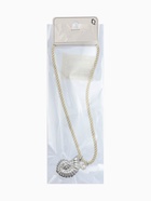 Кулон на жгуте текстильном "Ракушка", цвет бело-серебристый 10905789