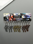 Брелок металл "Револьвер" крутится барабан МИКС 5,8х2,8х0,9 см 10934816