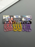 Брелок для ключей «Карабин с пружиной», металл, 3.8×1.8×0.9 см, длина 9 см, МИКС - Фото 5