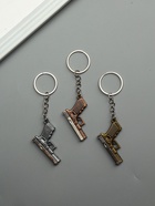 Брелок металл "Пистолет" двигается затвор МИКС 3х4,3х0,5 см 10934819