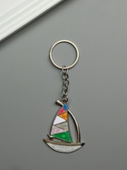 Брелок металл, эмаль "Парусник" 5х4х0,1 см 10934821