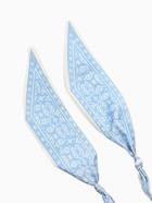 Колье-чокер на платке "Стиль". цвет голубой с золотом 10936557