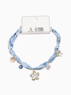 Колье-чокер на платке "Стиль". цвет голубой с золотом 10936557