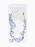 Колье-чокер на платке "Стиль". цвет голубой с золотом 10936557