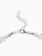 Бусы детские "Выбражулька" стиль, бабочка, цвет бело-розовый в серебре 10938293