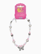 Бусы детские "Выбражулька" стиль, бабочка, цвет бело-розовый в серебре 10938293