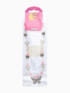 Бусы детские "Выбражулька" стиль, бабочка, цвет бело-розовый в серебре 10938293