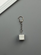 Брелок - антистресс для ключей на карабине «Кнопка кейкап», световой, белый, 2?2?2.6 см (комплект 3 шт) - фото 65468204