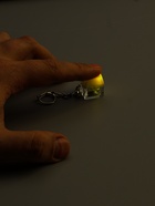 Брелок - антистресс для ключей на карабине «Кнопка кейкап», световой, белый, 2?2?2.6 см (комплект 3 шт) - фото 65468206