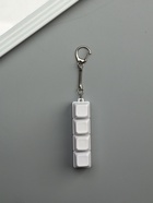 Брелок - антистресс для ключей на карабине «Клавиши кейкап», белый, 7.6×2×2.7 см - фото 65468212