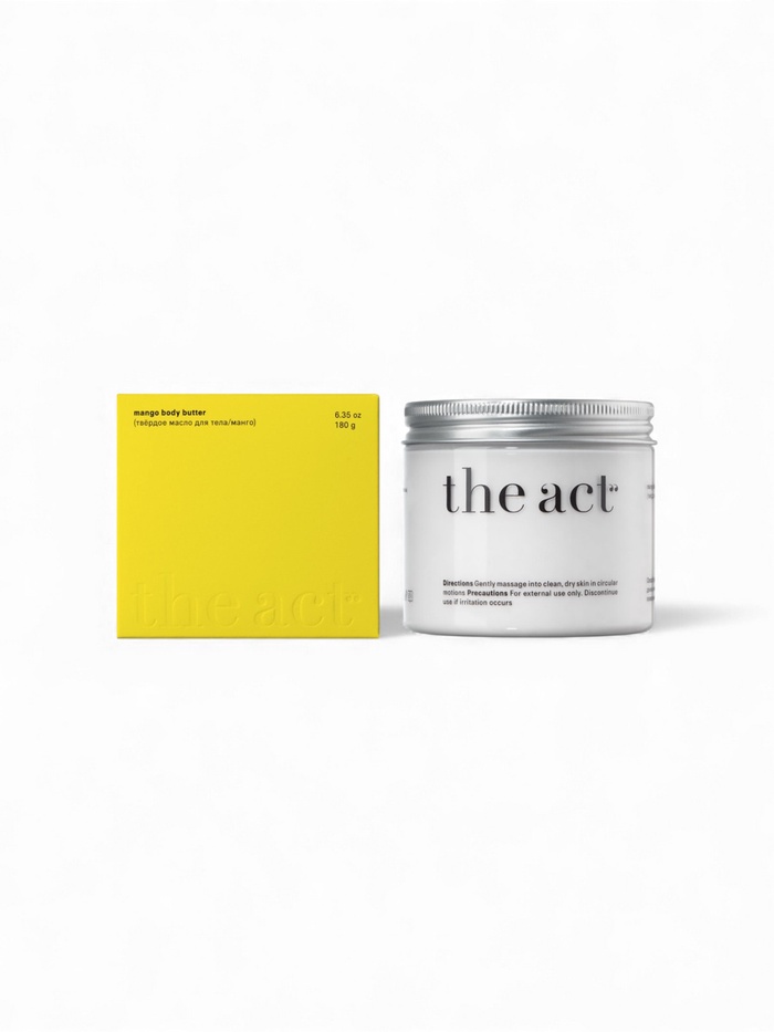 Крем-баттер для тела The Act манго, питательный, 180 мл