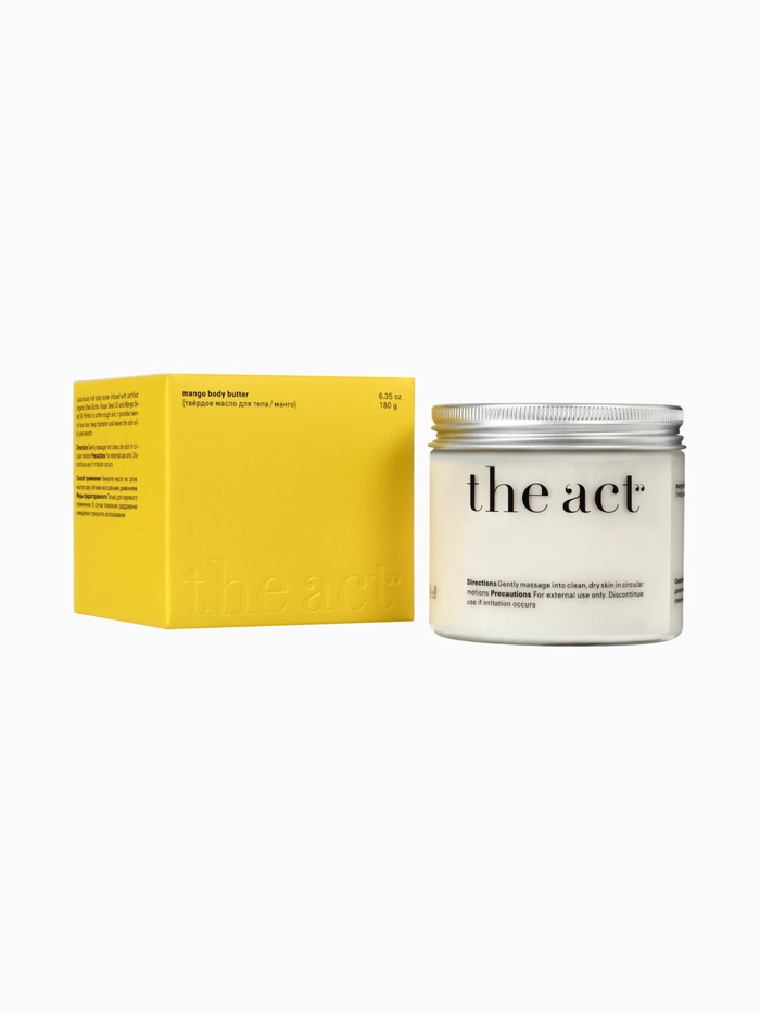 Крем-баттер для тела The Act манго, питательный, 180 мл - Фото 1
