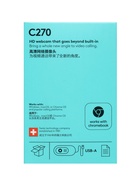 Веб-камера Logitech C270, 1Мп, 1280x720, USB,  микрофон, шумоподавление, 1.5м 10967155