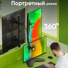 Кронштейн Onkron D208FS-B, для двух мониторов, 13"-34", до 16 кг, настольный, чёрный 10967156