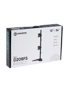 Кронштейн Onkron D208FS-B, для двух мониторов, 13"-34", до 16 кг, настольный, чёрный - Фото 18