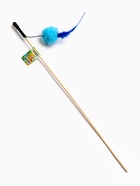 Дразнилка - удочка «Мячик с перьями». на деревянной палочке, цвет МИКС (комплект 4 шт) - фото 68175976