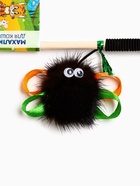 Дразнилка - удочка «Норковый паук», на деревянной палочке, цвет МИКС (комплект 3 шт) - фото 68175989