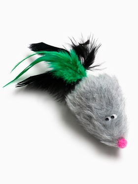 Игрушка для кошек «Хвостатая мышь», 7 см, серая  (артикул 10968345)  большой выбор товаров оптом и в розницу по низким ценам с доставкой