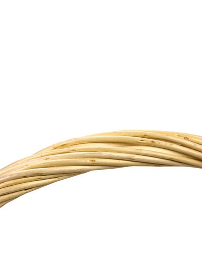 Корзина плетёная для хранения, лоза, с ручкой, светлая, набор 3 шт.