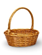 Набор корзин 3 шт 44х44х16, 37х37х14, 31х31х12 см руска 17/15/13см  лоза натур - фото 65568650