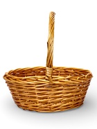 Набор корзин 3 шт 44х44х16, 37х37х14, 31х31х12 см руска 17/15/13см  лоза натур - фото 65568651