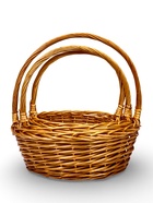 Набор корзин 3 шт 44х44х16, 37х37х14, 31х31х12 см руска 17/15/13см  лоза натур - фото 65568655