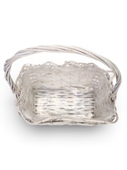 Набор корзин 3 шт, 39х20х14, 26х17х13, 21х13х11  лоза белый 10976857