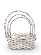 Набор корзин 3 шт, 39х20х14, 26х17х13, 21х13х11  лоза белый 10976857