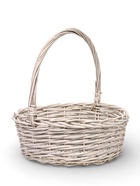 Набор корзин 3 шт, 34х34х14, 30х30х13, 25х25х12 см руска22/20/18 см  лоза белый 10976864