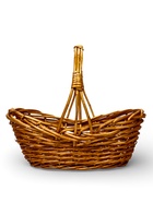 Набор корзин, 3 шт, 53х37х23х16 H46 см, 44х29х20х13 H38 см, 35х20х17х10 H30 см, корич, лоза 10981987