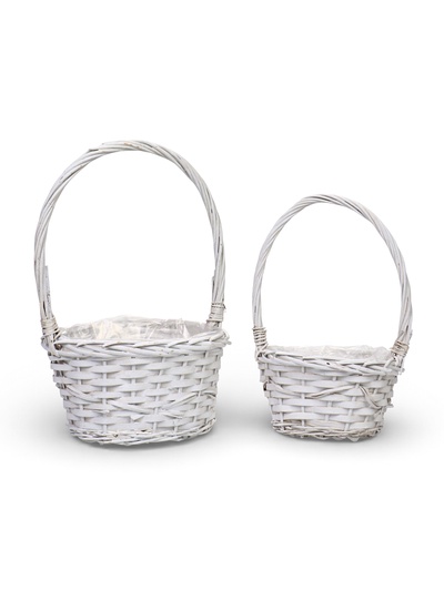 Набор корзин, 2 шт, 20х11х15/34 см, 25х20х14/42 см, из ивовой лозы