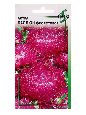 Семена цветов Астра Баллюн фиолетовая 30 шт.