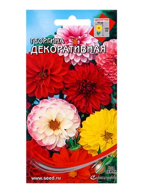 Семена цветов Георгина Декоративная 15 шт (комплект 2 шт)