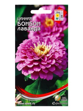 Семена цветов Цинния Бонбон лаванда 24 шт  (артикул 10965554)  большой выбор товаров оптом и в розницу по низким ценам с доставкой