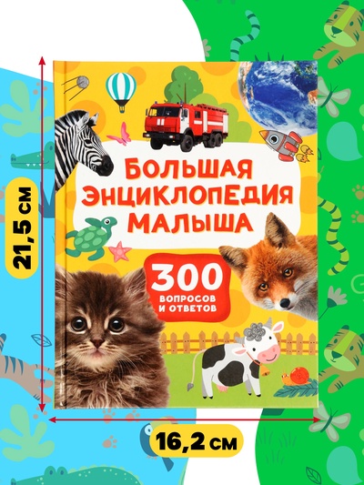 Большая энциклопедия малыша «300 вопросов и ответов», 144 стр.