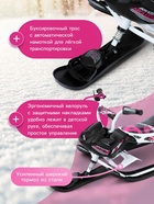 УЦЕНКА Снегокат Snowpatrol 2, со спинкой, с фонариком, белый, розовый, SND4P/2 Nika Kids - Фото 2