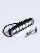 УЦЕНКА Противотуманная фара, 12 В, 6 LED, IP67, 18 Вт, направленный линзованный свет - Фото 5